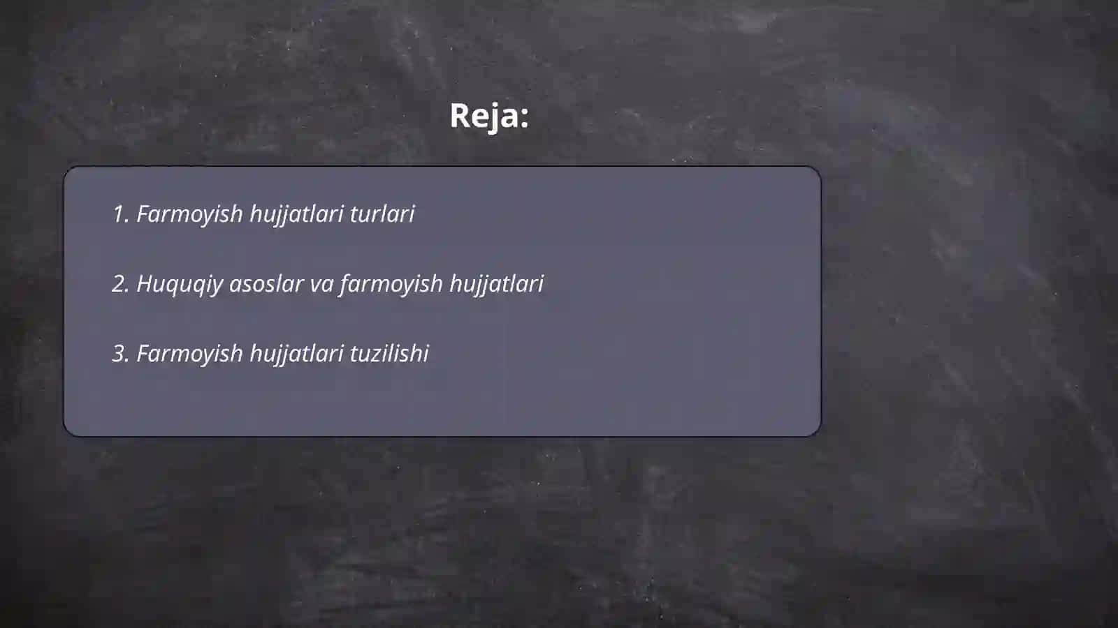 Farmoyish hujjatlari va ularning til xususiyatlari 2