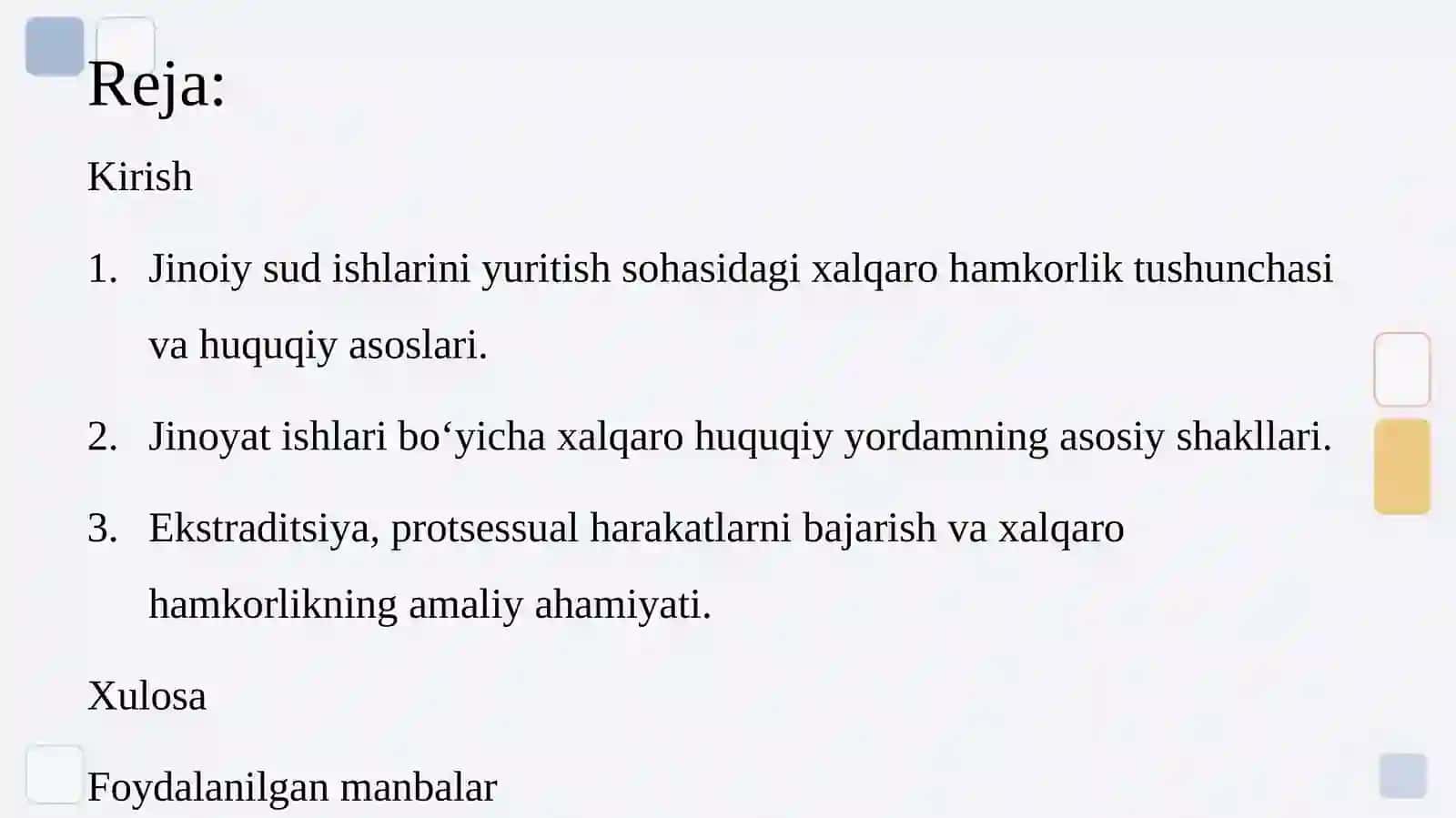JINOIY SUD ISHLARINI YURITISH SOHASIDAGI XALQARO HAMKORLIK 2