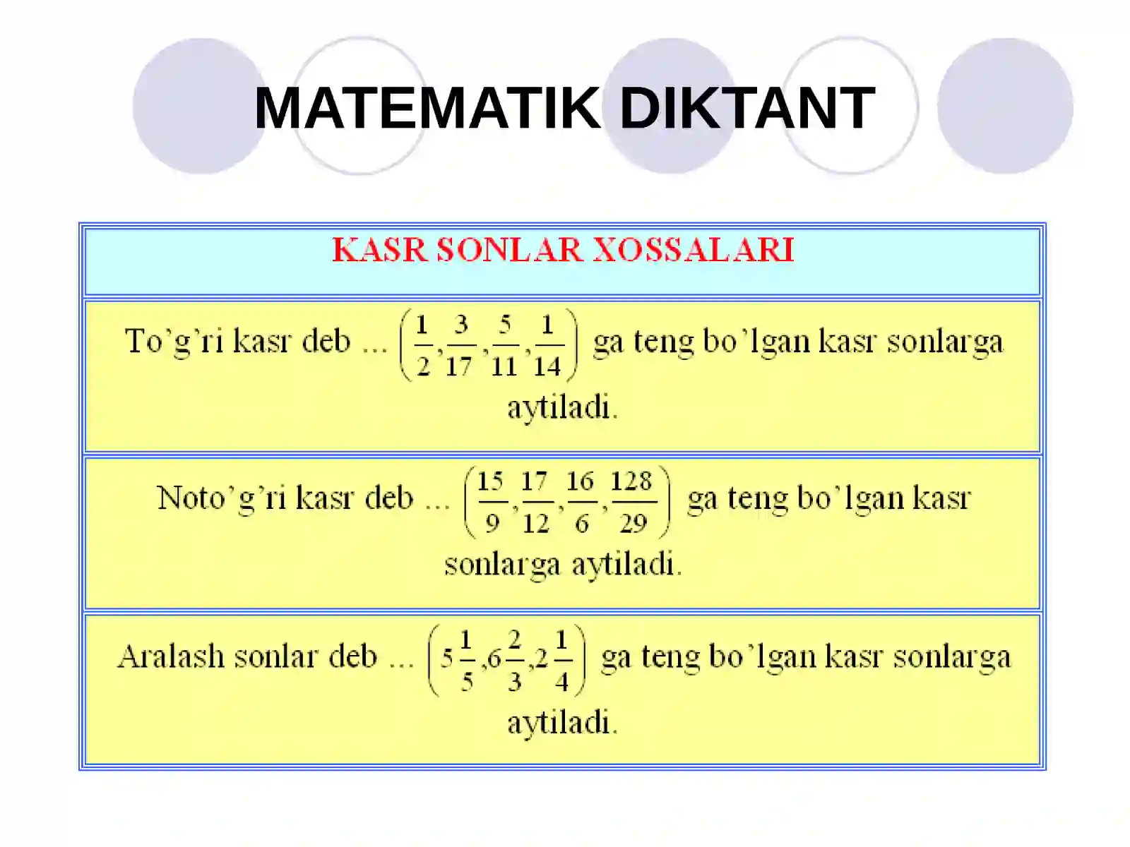 MATEMATIK DIKTANT 2