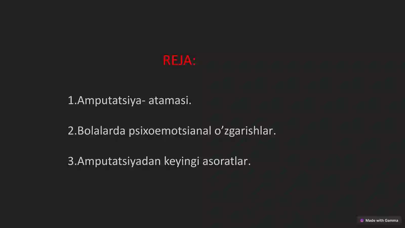 Bolalarda Amputatsiya Xususiyatlari 2