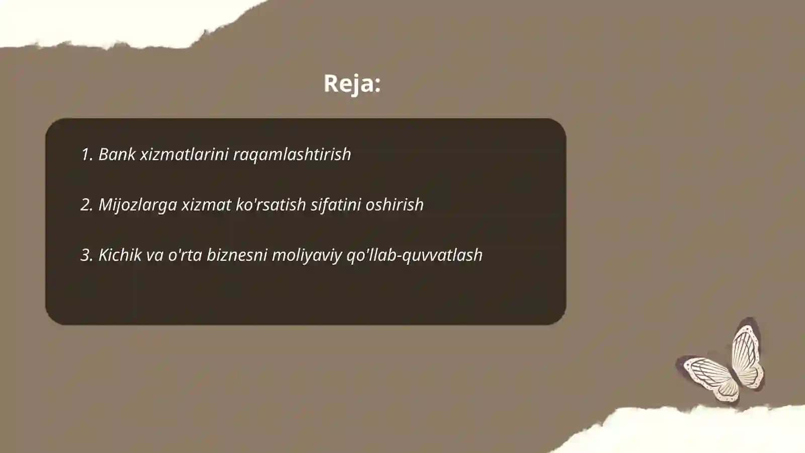 Oʻzbekistonda bank tizimini rivojlantirish yoʻllari 2