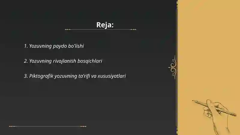 Yozuv va uning turlari 2