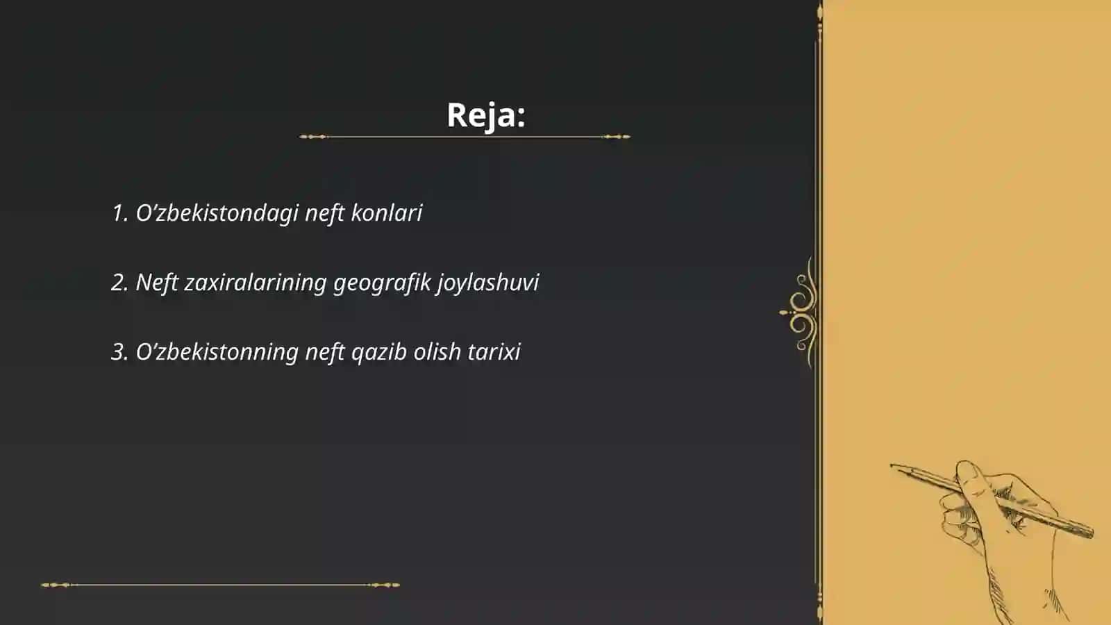 O’zbekistondagi neft zaxirasi 2