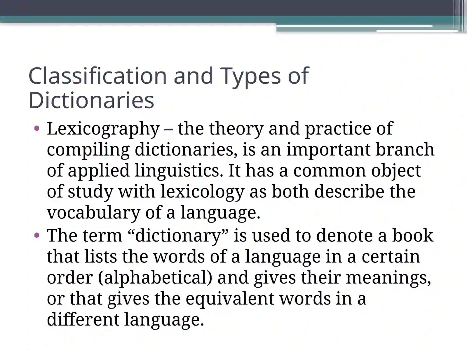 ENGLISH LEXICOGRAPHY 2