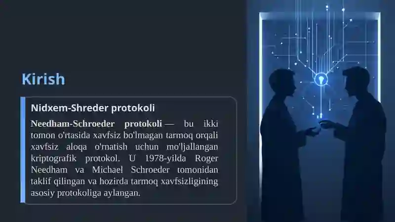 Nidxem-Shreder (Needham Schroeder) protokoli 2