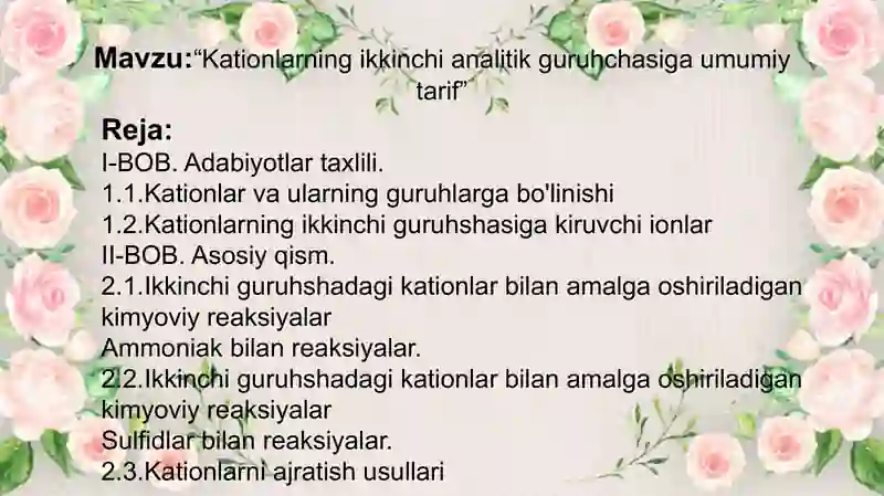 Analitik kimyo kursi 2