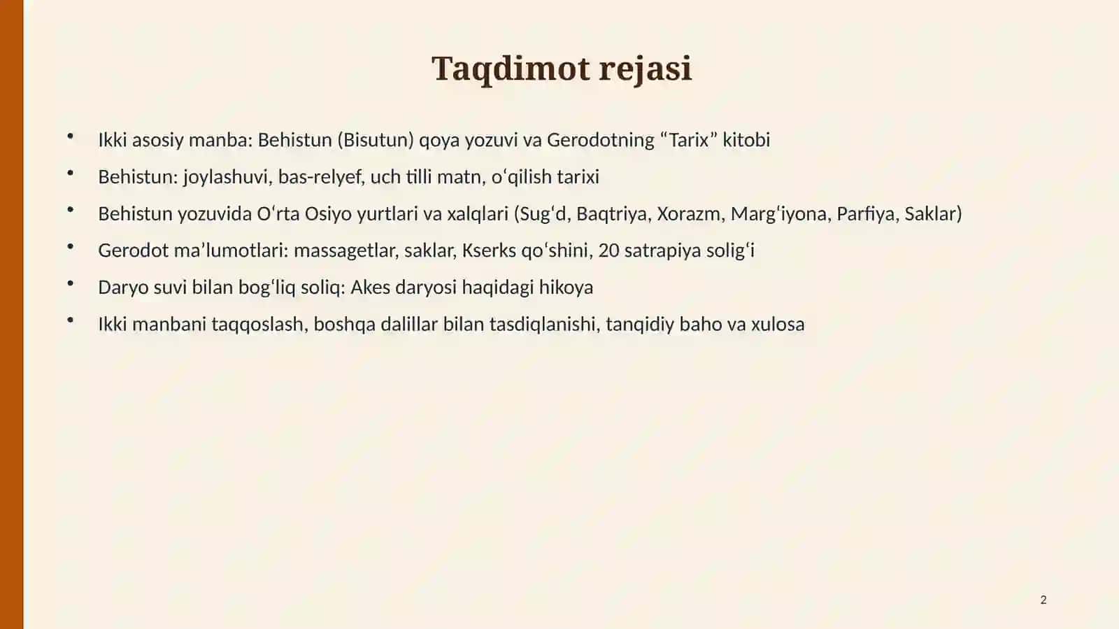 Behistun yozuvi va Gerodotning “Tarix” asari 2
