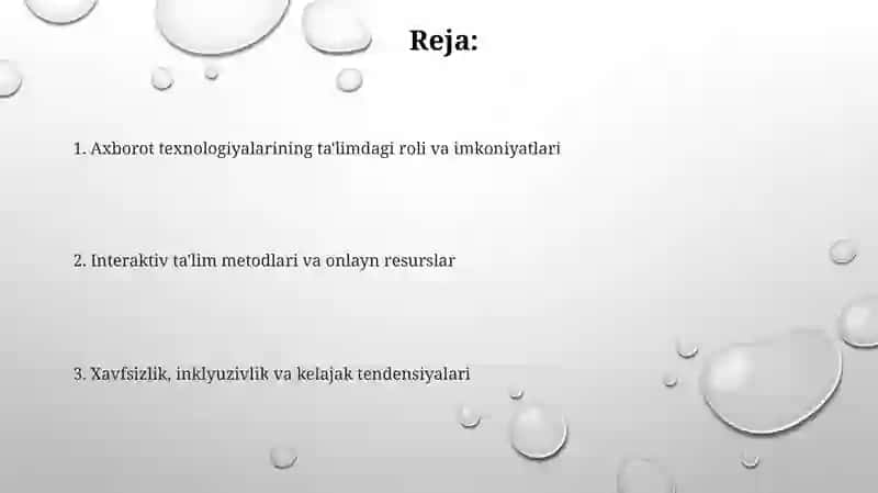 Texnologiyadarslarida axborot texnologiyasidan foydalanish 2