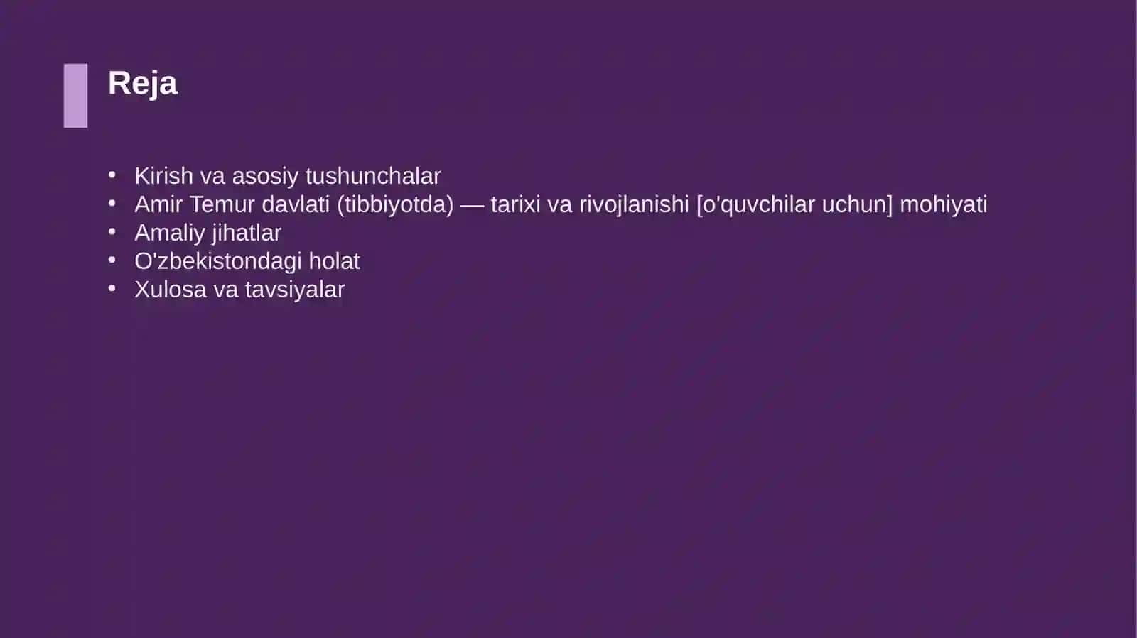Amir Temur davlati (tibbiyotda) — tarixi va rivojlanishi [o'quvchilar uchun] 2
