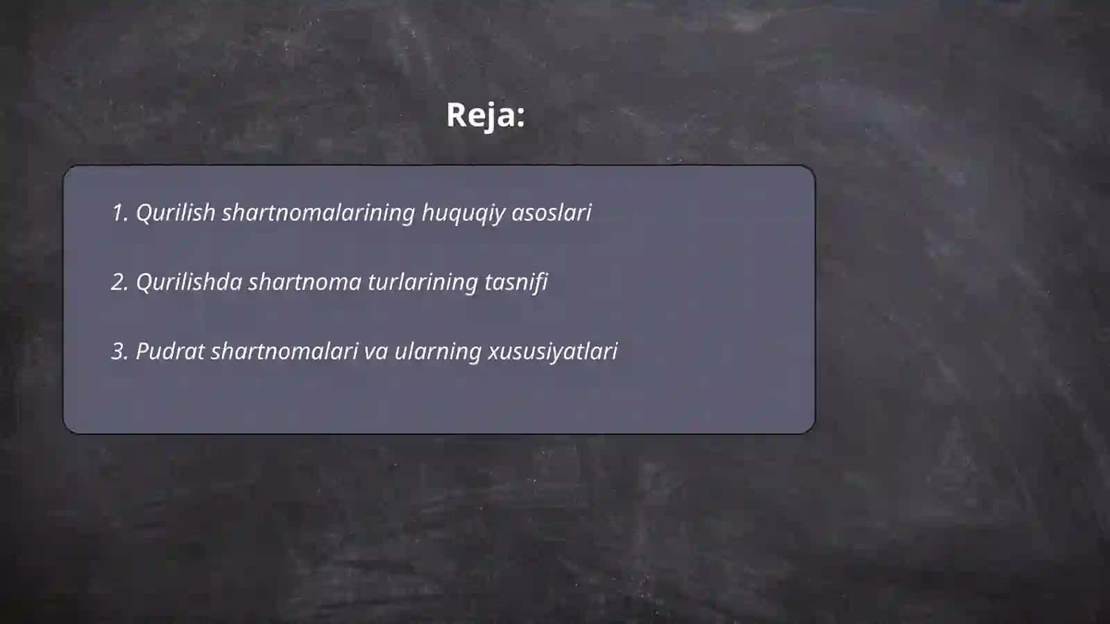 Qurilishda shartnoma munosabatlarining tartibi va mazmuni 2