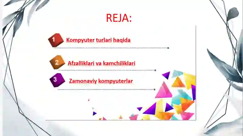 Kompyuter Turlari 2