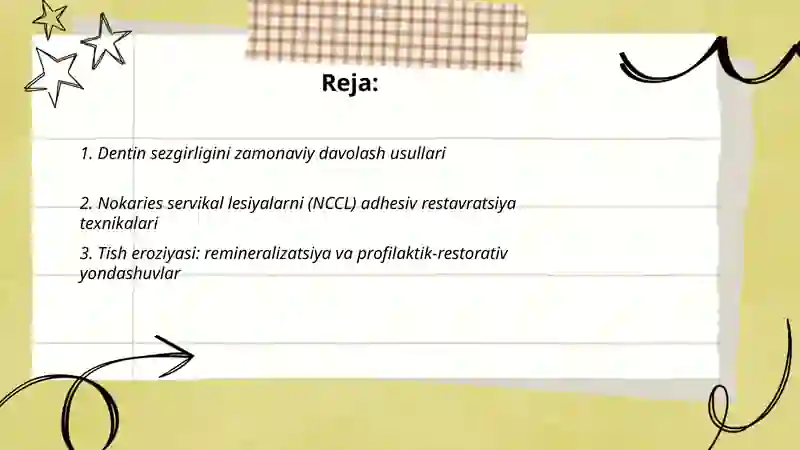 Nokaries kasalliklarni zamonaviy davolash usullari 2