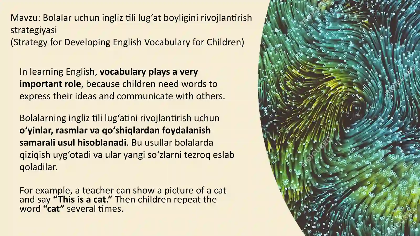 Bolalar uchun ingliz tili lug‘at boyligini rivojlantirish strategiyasi 2