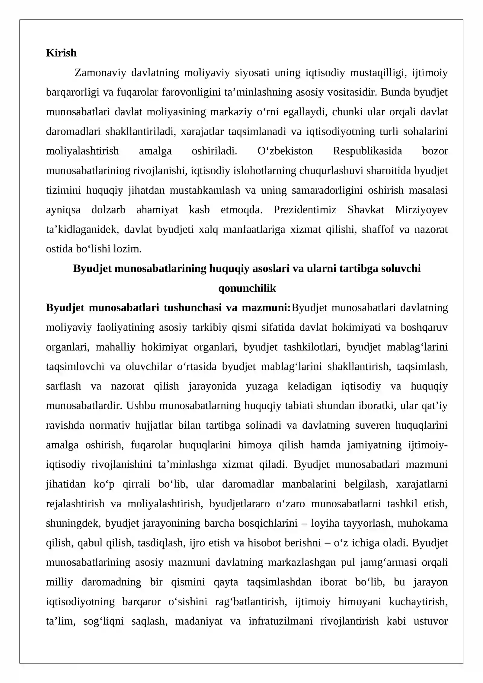 Byudjet munosabatlarining huquqiy asoslari: moddiy huquqiy normalari va protsessual huquq normalari 2
