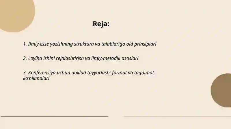 Ilmiy esse yozishning struktura va talablariga oid prinsiplari 2