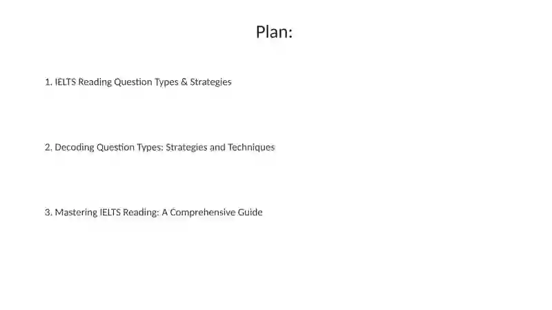 Different question types in IELTS reading 2