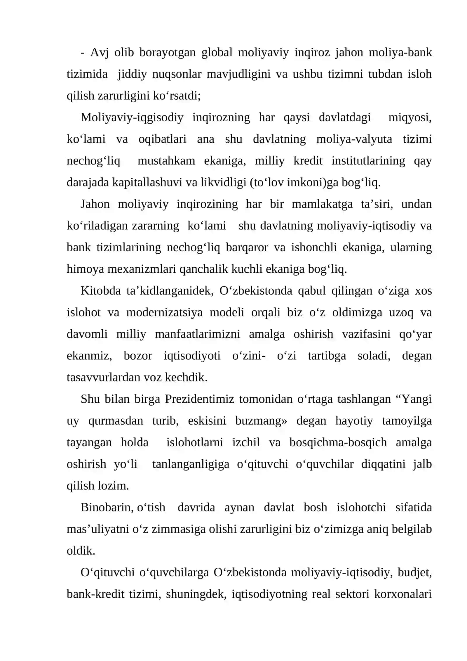 Jahon moliyaviy-iqtisodiy inqirozi va uning O‘zbekistonga ta’siri mavzusini o‘rganishning uslublari 2