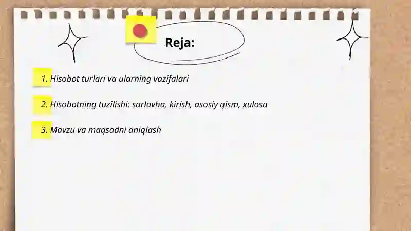 Report writing 2