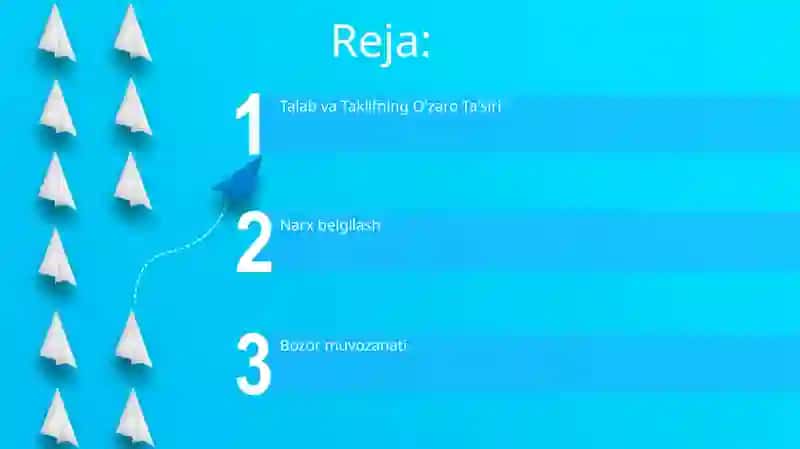 Talab va Taklifning Asosiy Qonunlari 2