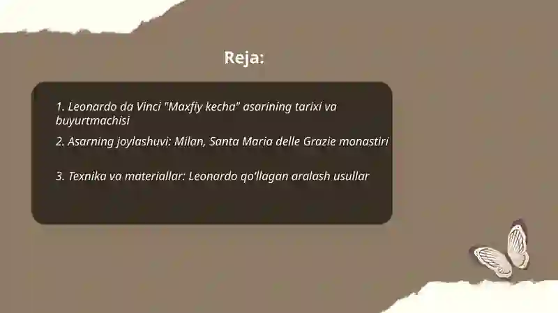 Leonardo da Vinci "Maxfiy kecha" asari 2