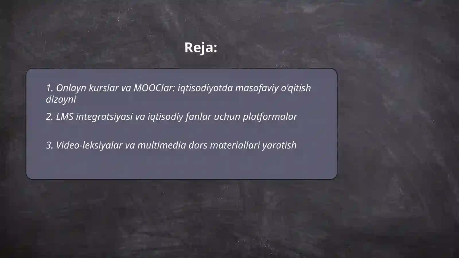 Iqtisodiyotda masofaviy òqitish tehnologyalari 2