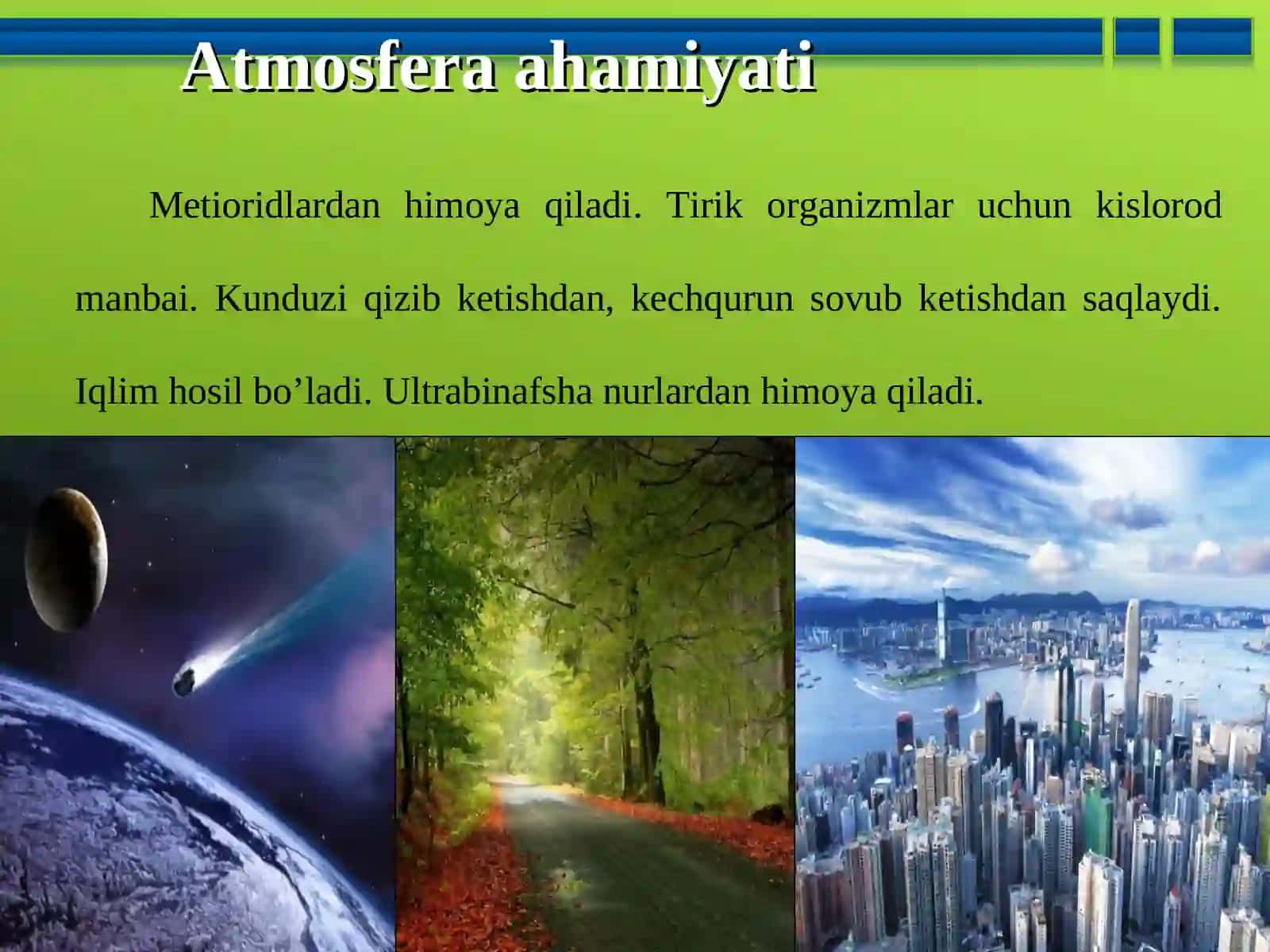 Atmosfera ahamiyati 2