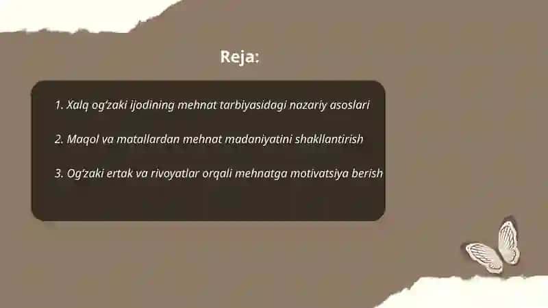 Mehnat tarbiyasida xalq og‘zaki ijodidan foydalanish 2