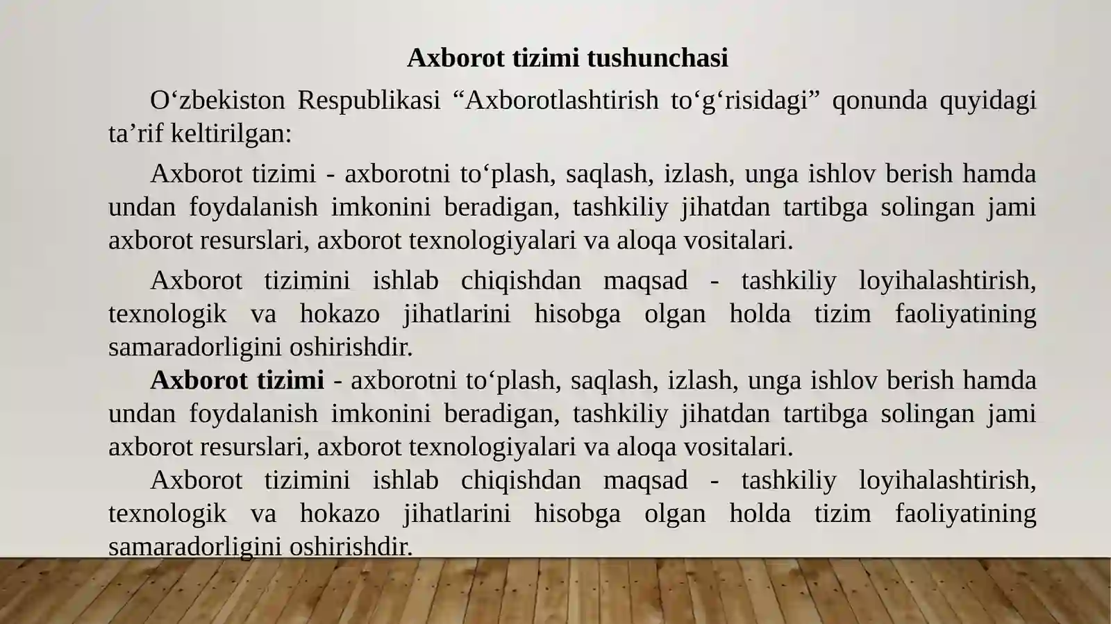 Axborottizimlari 2