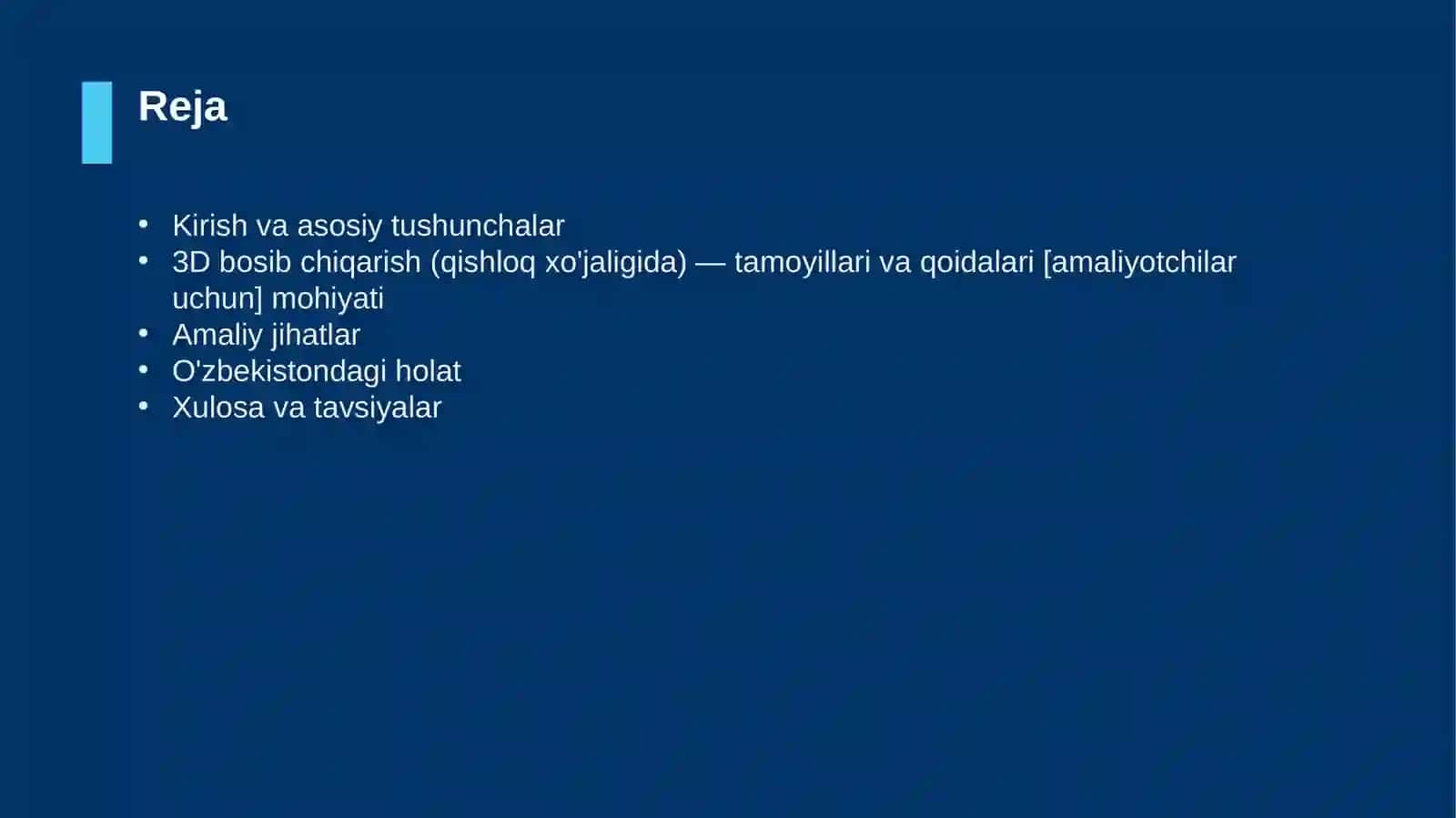 3D bosib chiqarish (qishloq xo'jaligida) — tamoyillari va qoidalari [amaliyotchilar uchun] 2