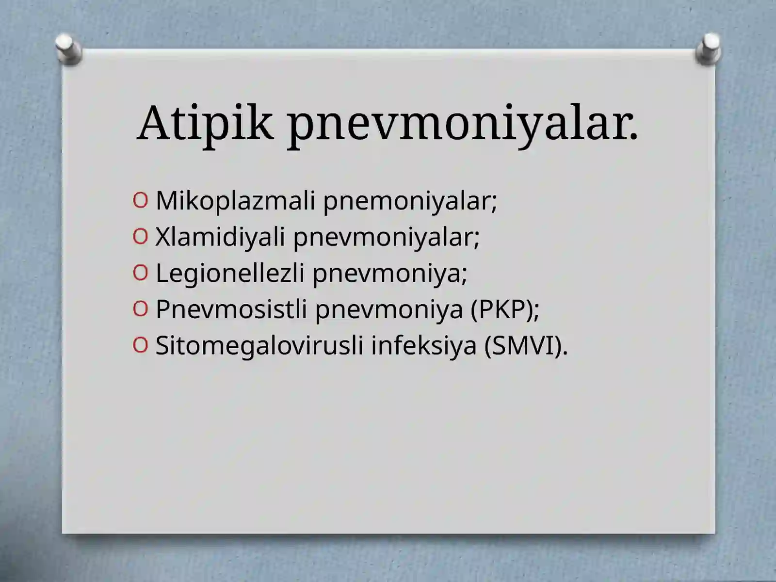Atipik pnevmoniyalar 2