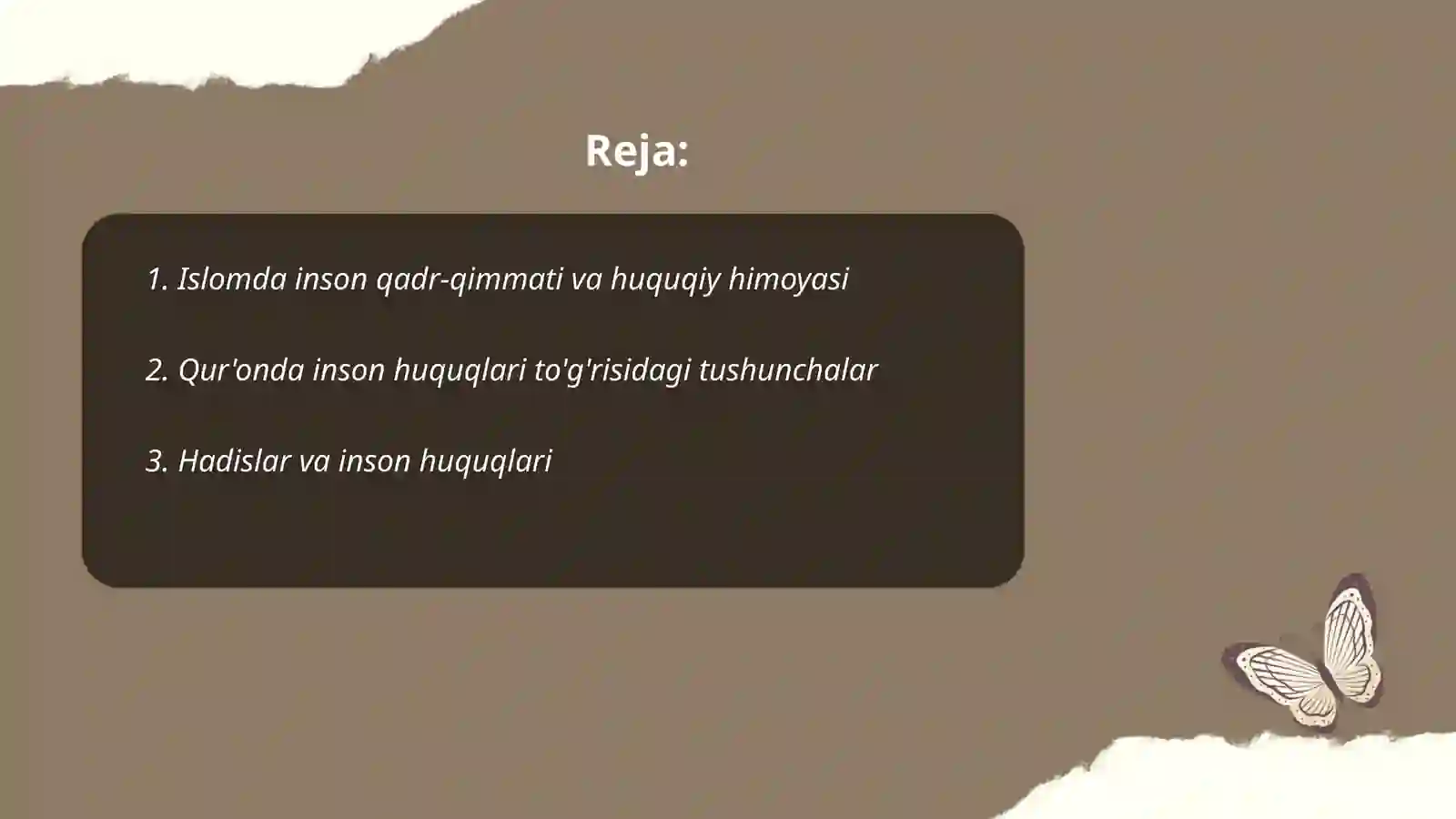 Islomda inson huquqlari himoyasi 2