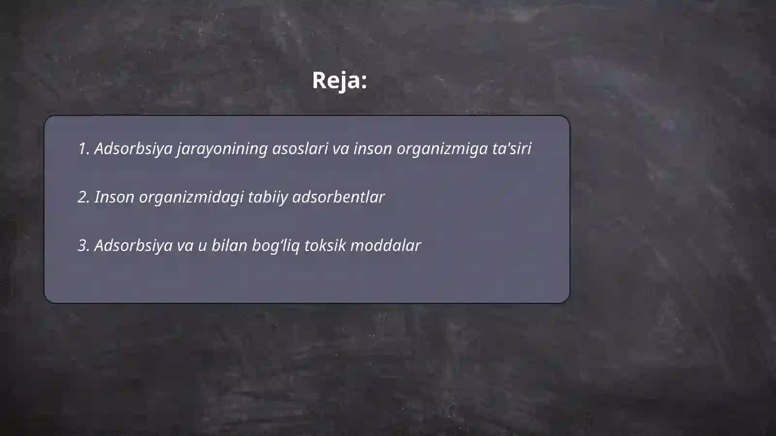 Adsorbsiya jarayonini inson organizmiga bog’liqligi va shu bilan bog’liq kasalliklar 2