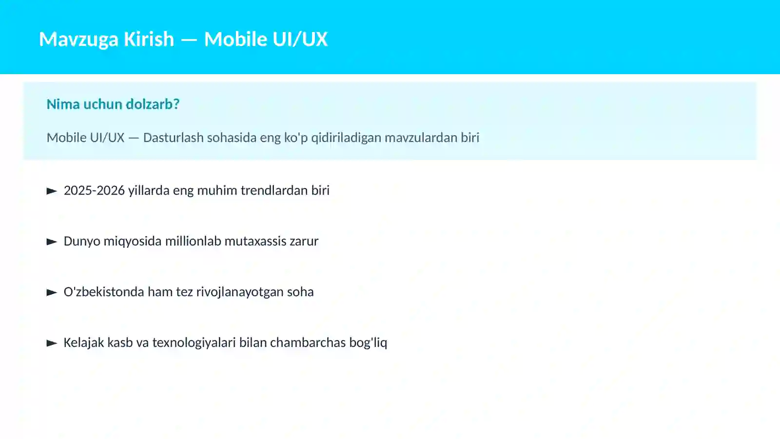 Mobile UI/UX 2