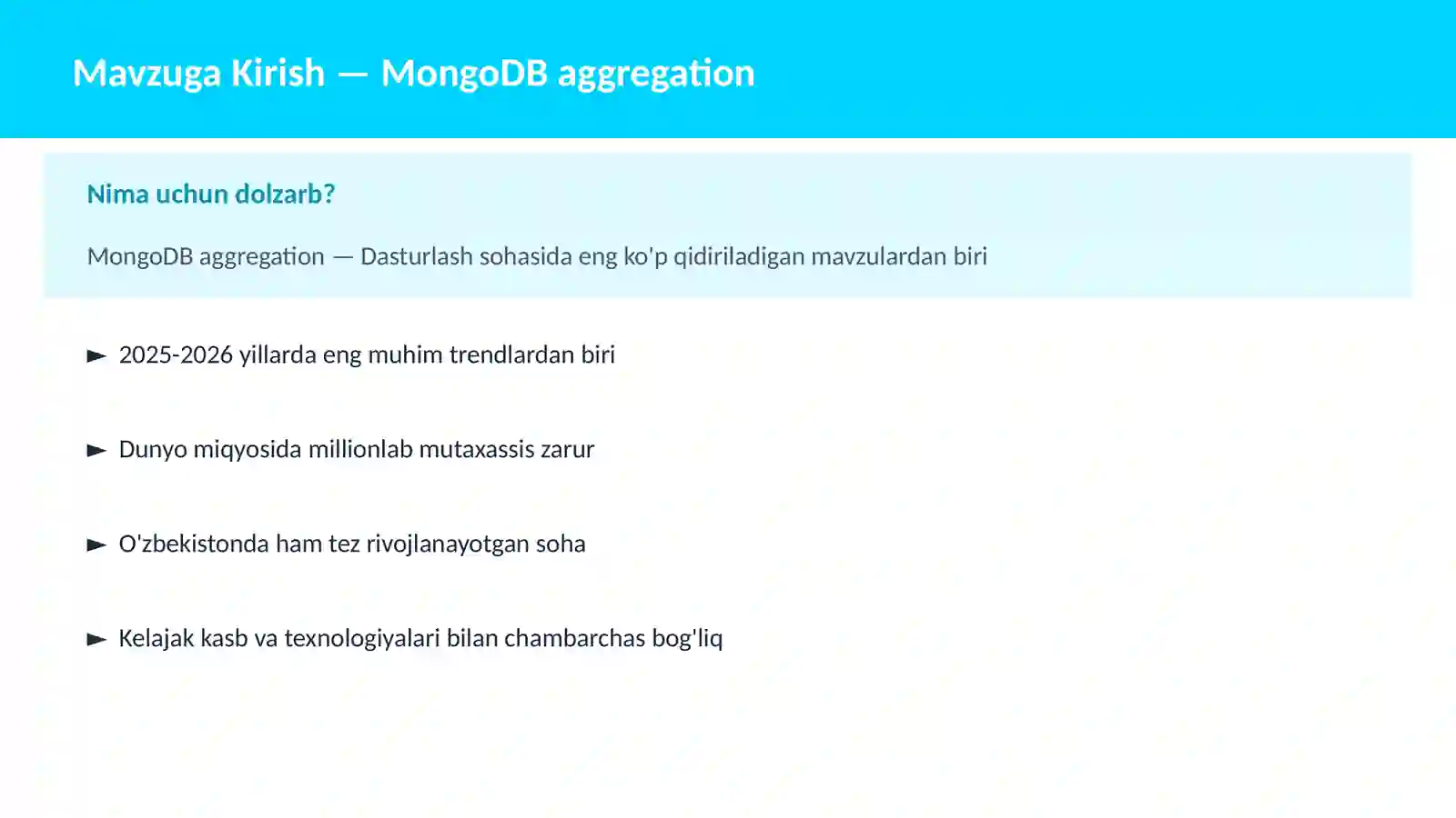 MongoDB aggregation 2