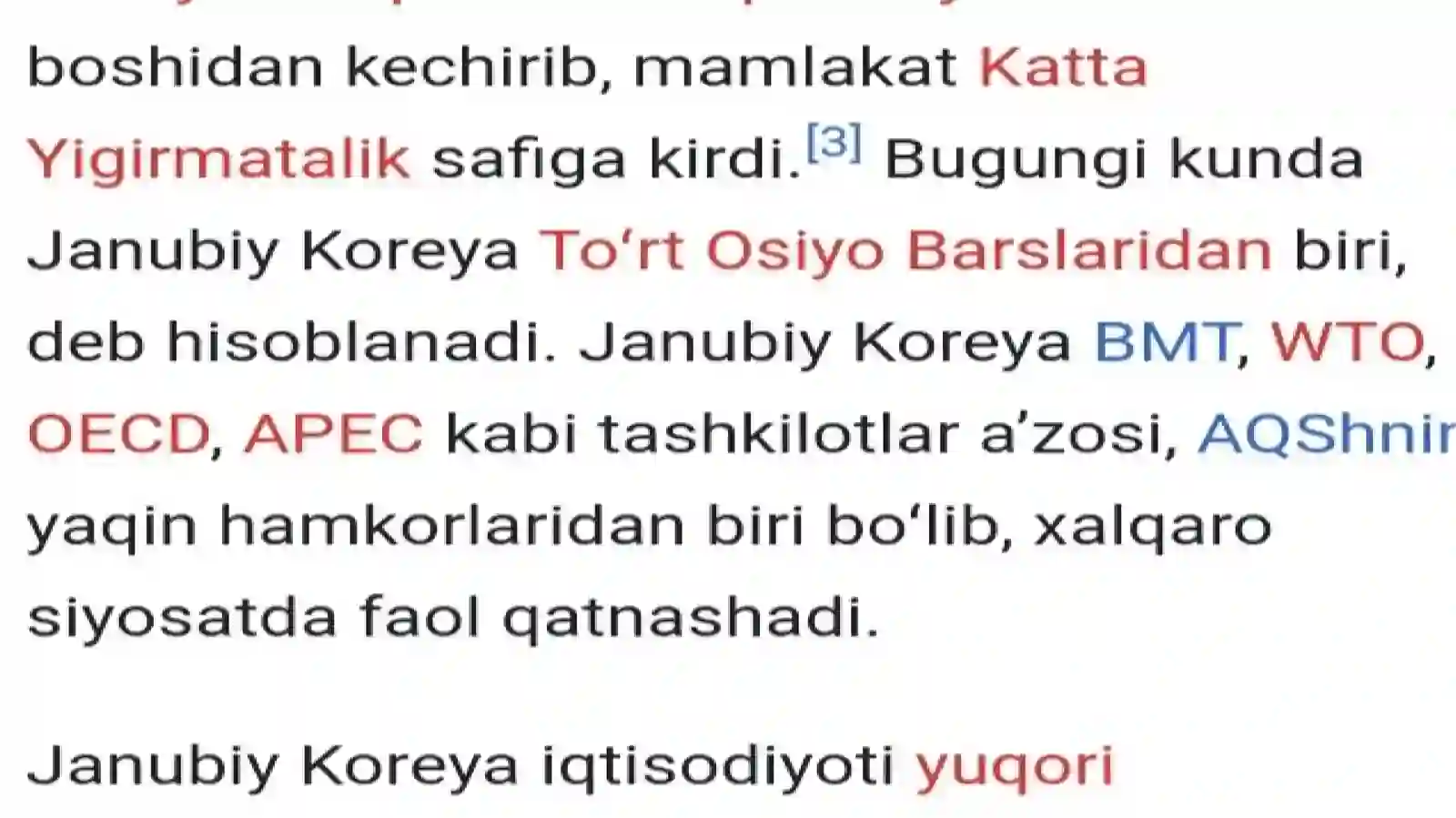 Koreya iqtisodiyoti 2
