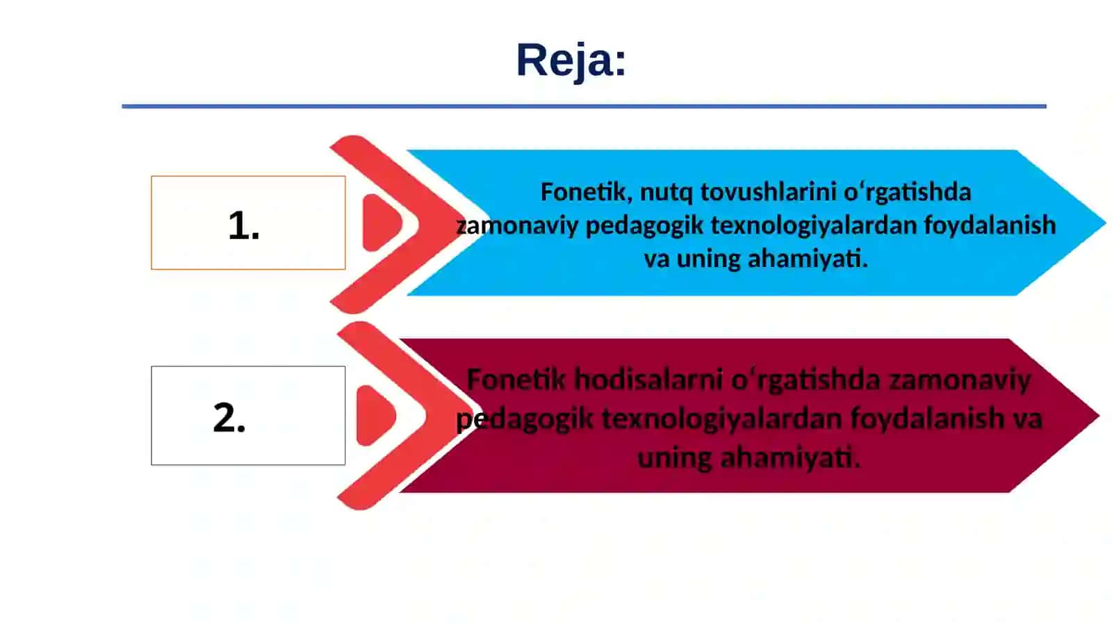 “FONETIK HODISALAR”  (zamonaviy pedagogik texnologiyalardan foydalanish) 2