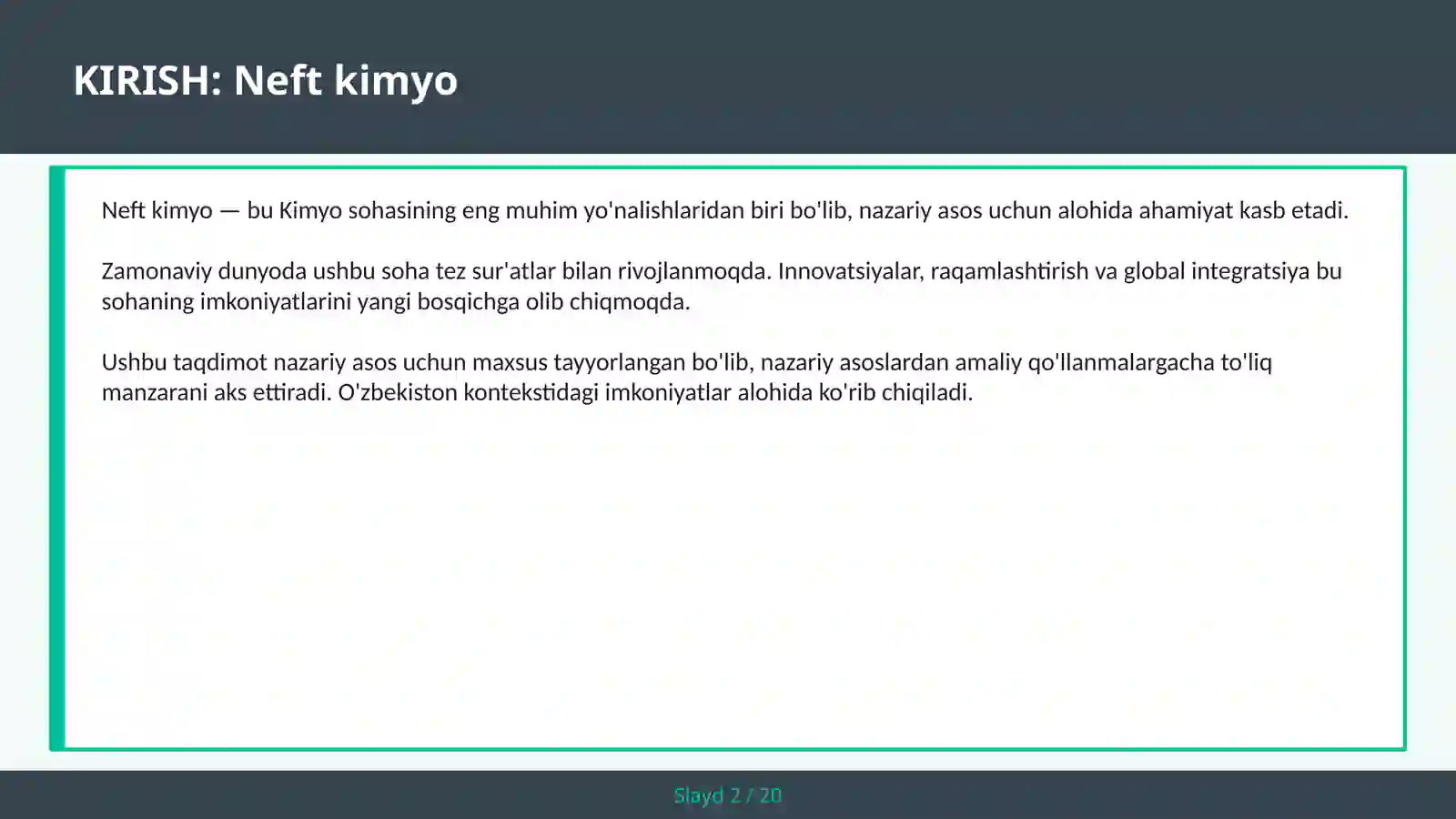 Neft kimyo 2
