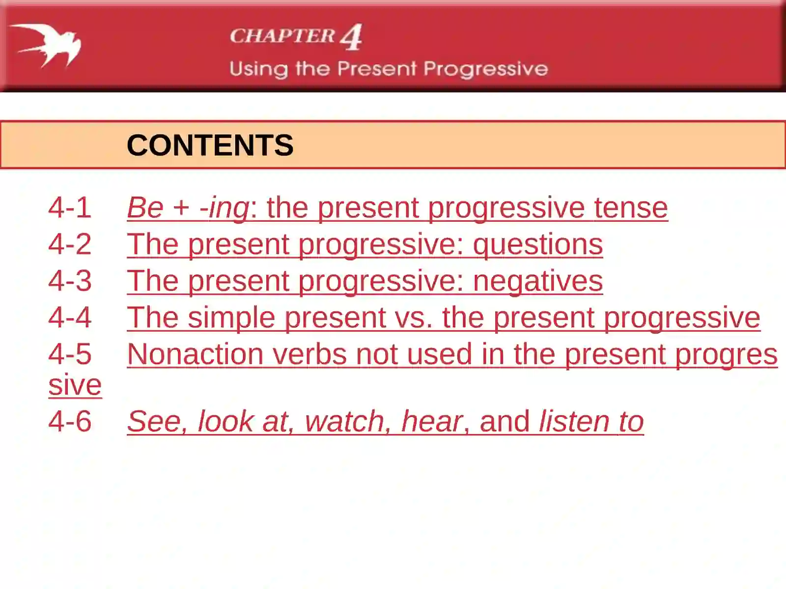 Present Progressive Tense 2