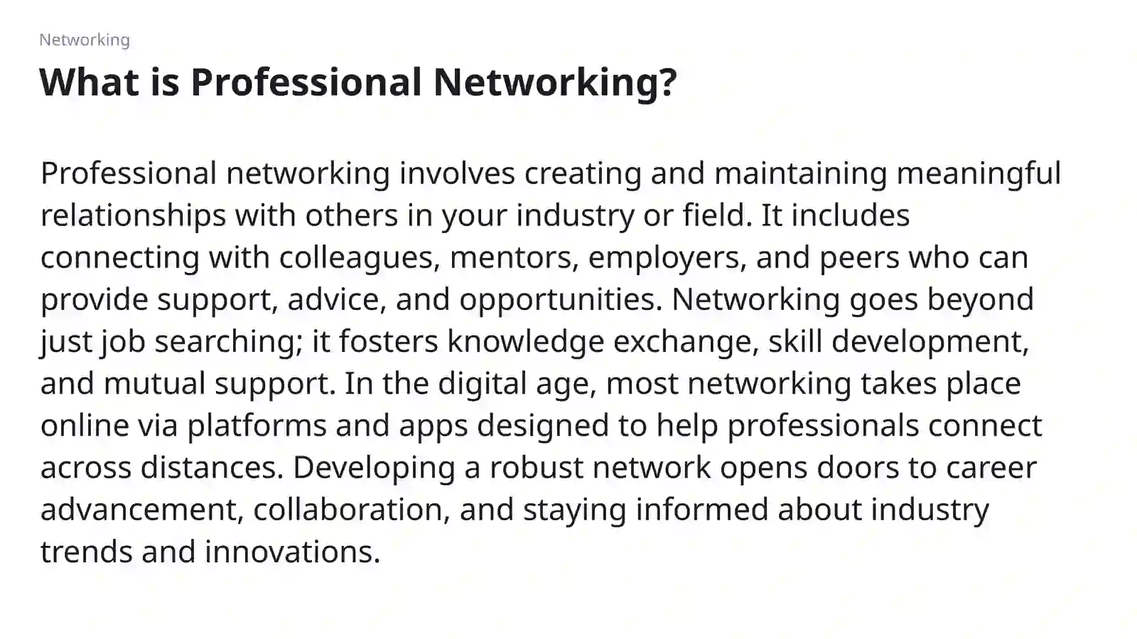 Professional Networking and Continuous Professional Development with Web Technologies 2