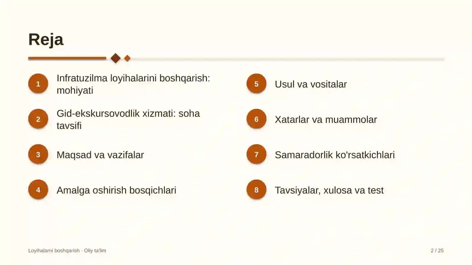gid ekskursovodlik xizmatida infratuzilma loyihalarini boshqarish 4521 2
