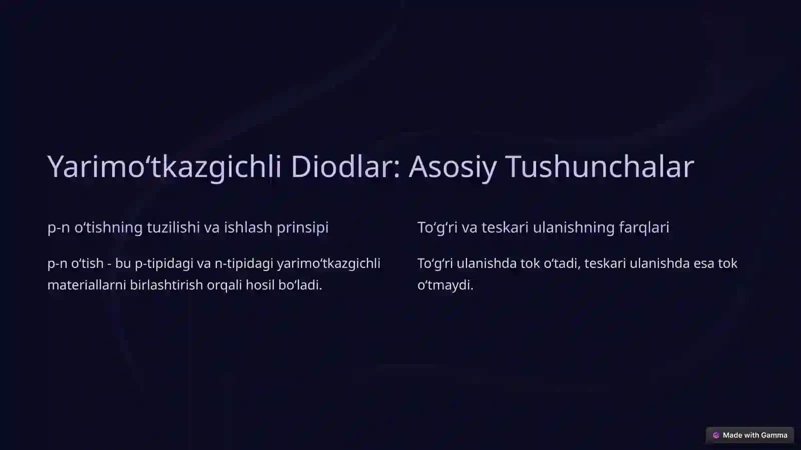 Diodning Volt-Amper Xarakteristikalari, Fotooʻtkazuvchanlik va Fotodiodlar 2