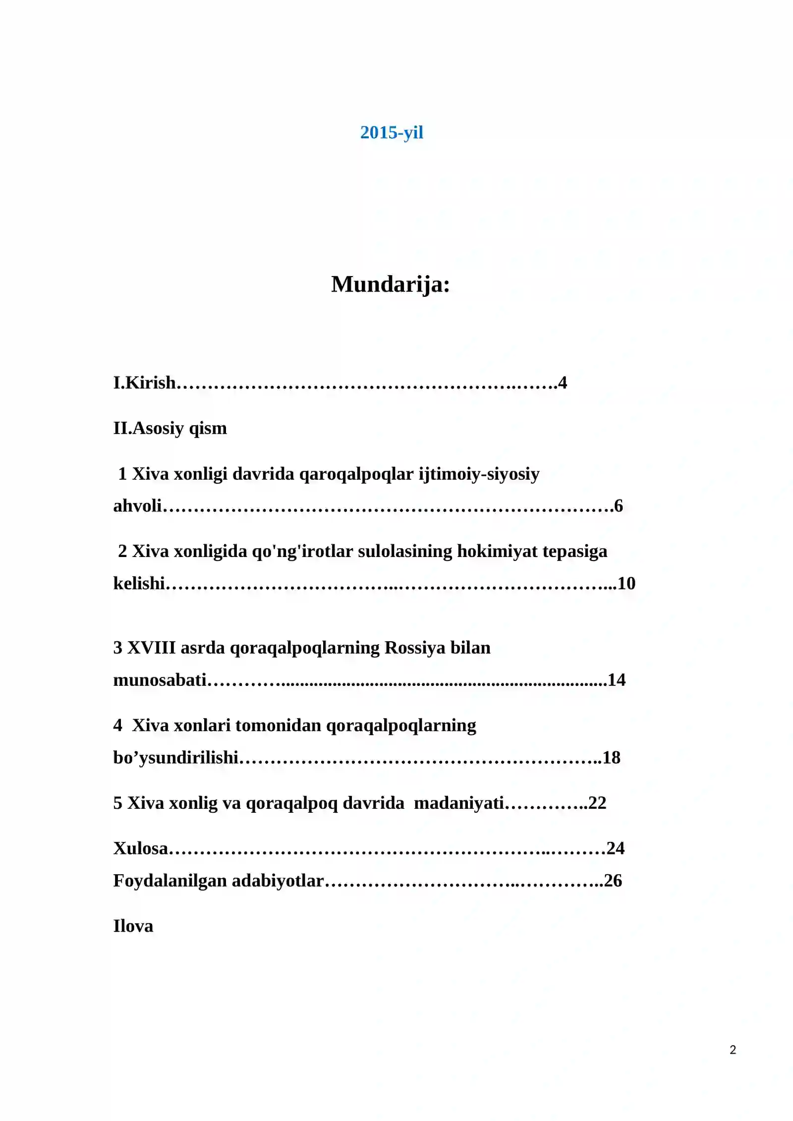 Xiva xonligi va qoraqalpoqlar munosabatlari 2
