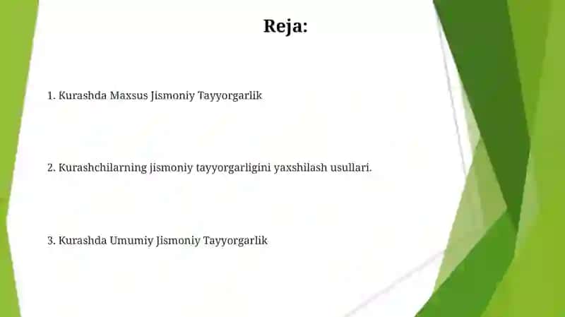 Kurash turlarida umumiy jismoniy tayyorgarlik 2