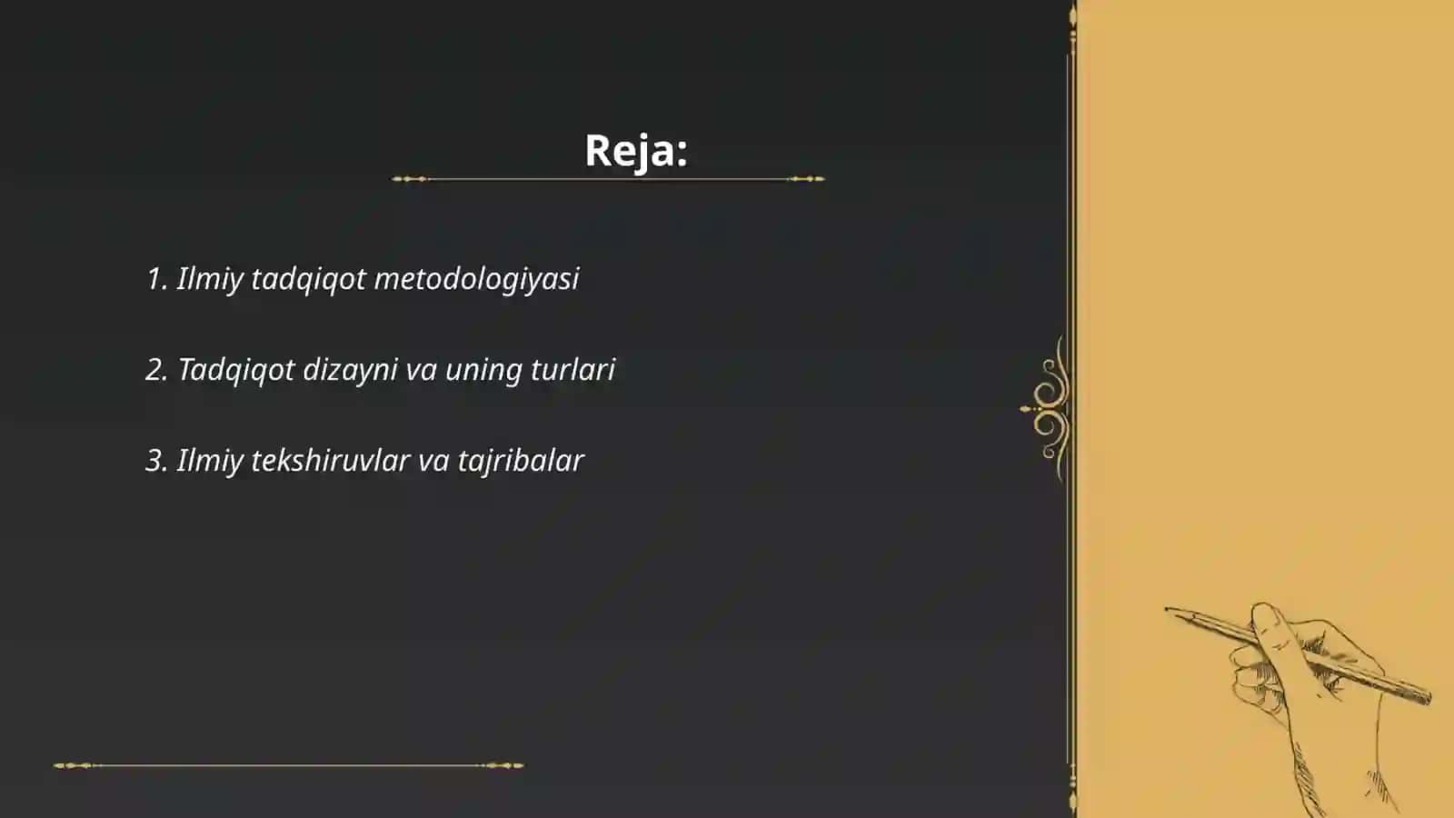 Ilmiy taqdiqot metodlari va texnikasi 2