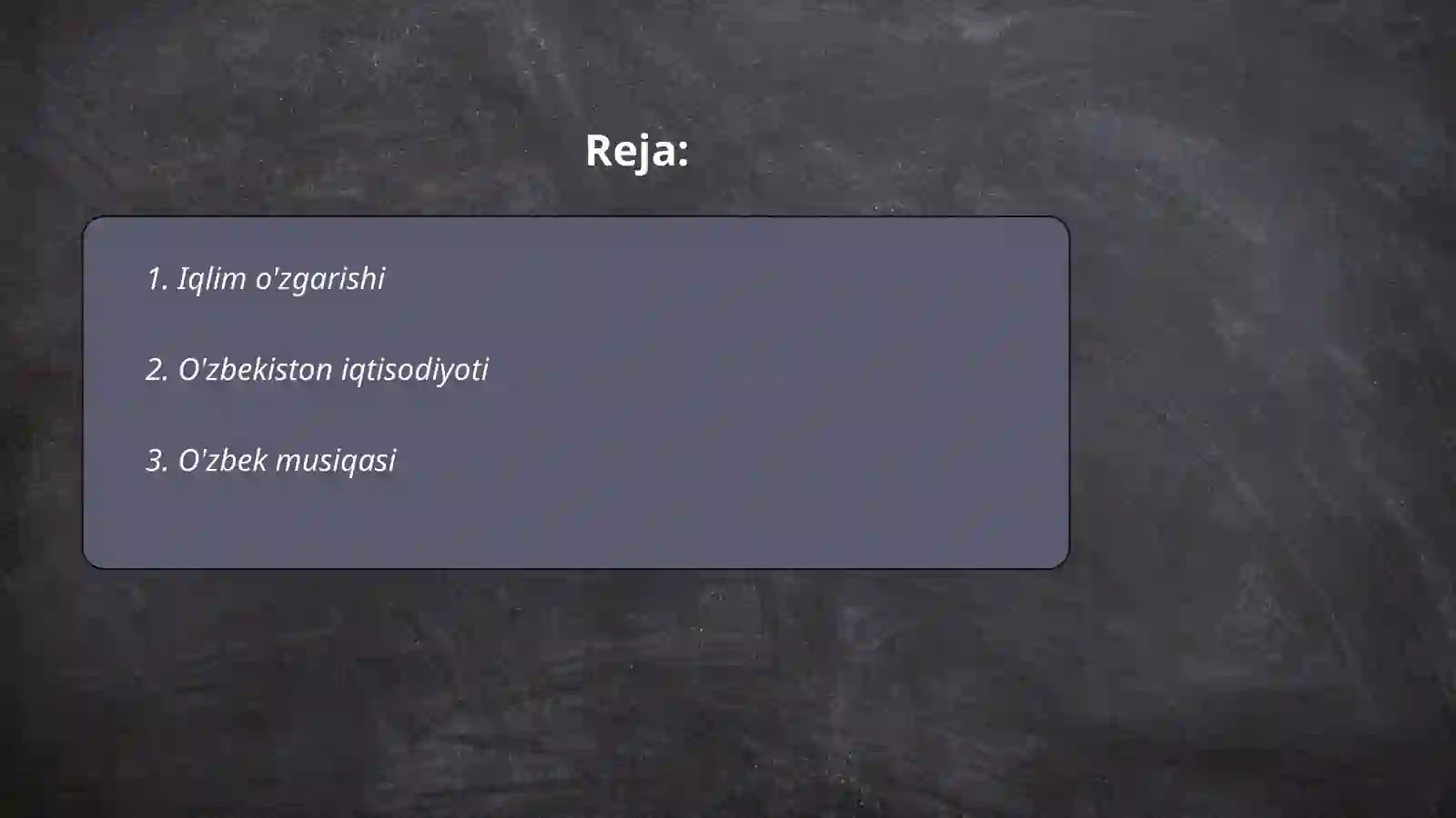 Iqlim o'zgarishi 2