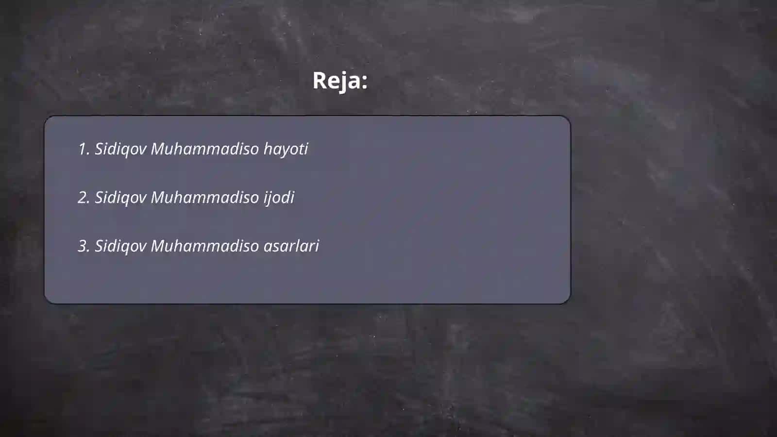 Sidiqov Muhammadiso hayoti 2