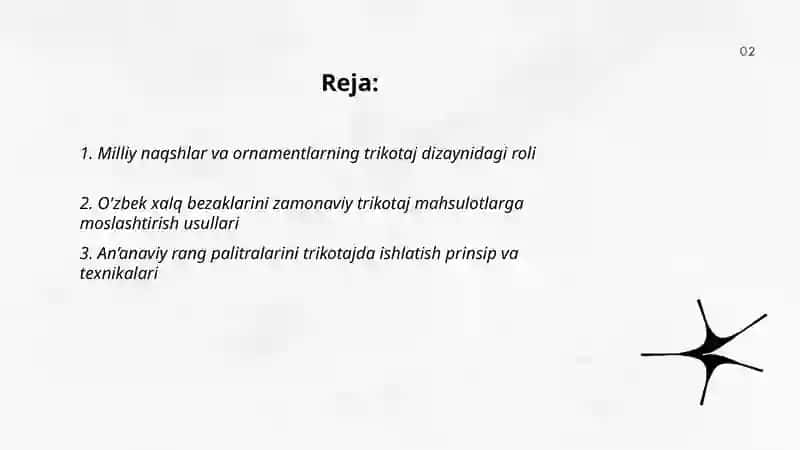 Milliy an’analar asosida zamonaviy trikotaj mahsulot dizayni 2