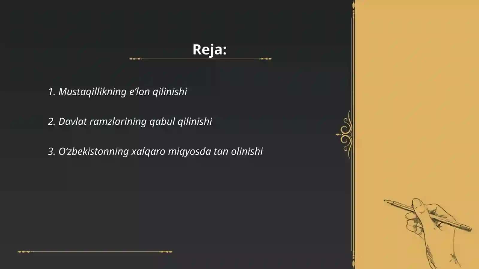 Mustaqil Oʻzbekiston Respublikasi tashkil topishi va uning tarixiy ahamiyati 2