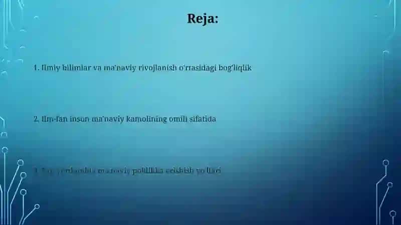 Ilmiy Bilimlar va Ma'naviy Rivojlanish 2