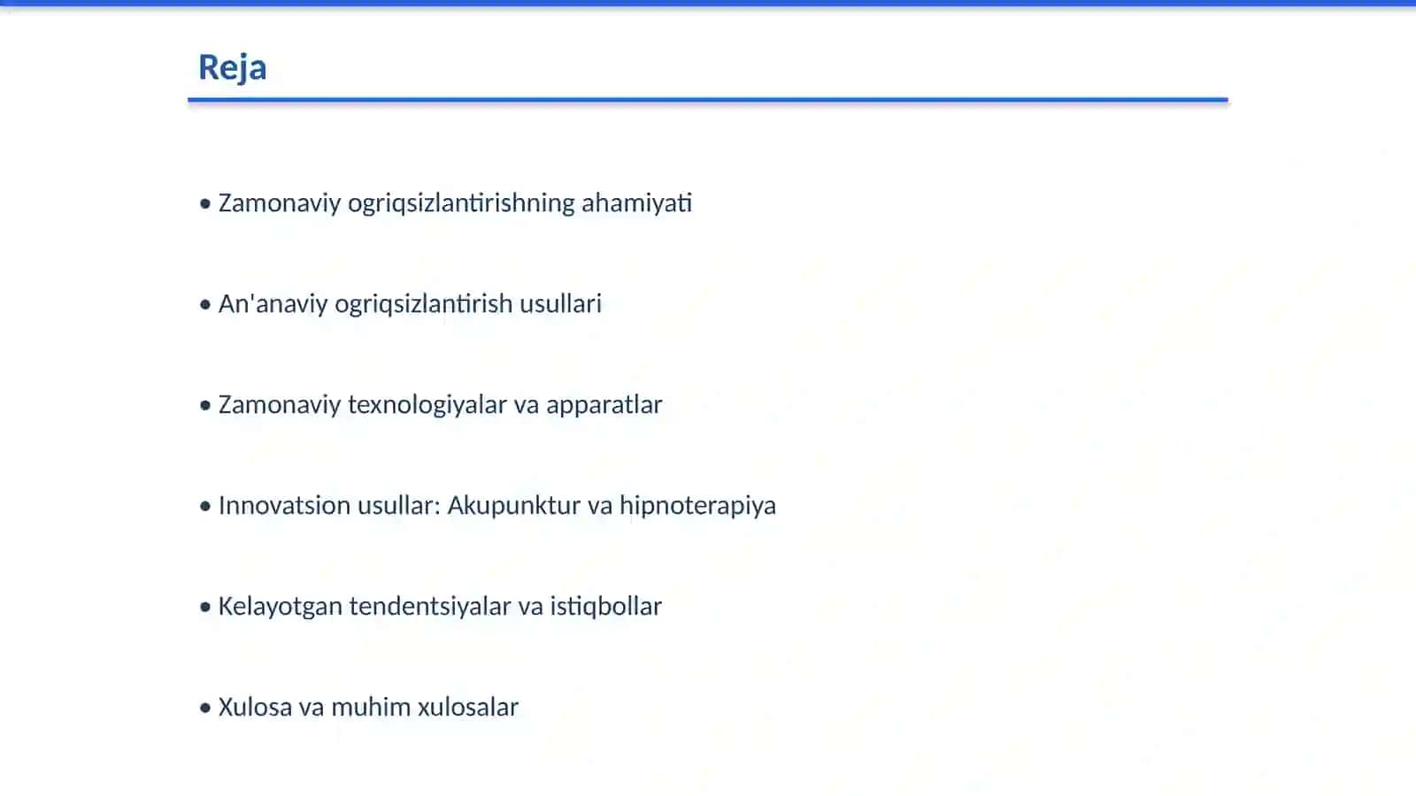 Zamonaviy Ogriqsizlantirish Usullari 2